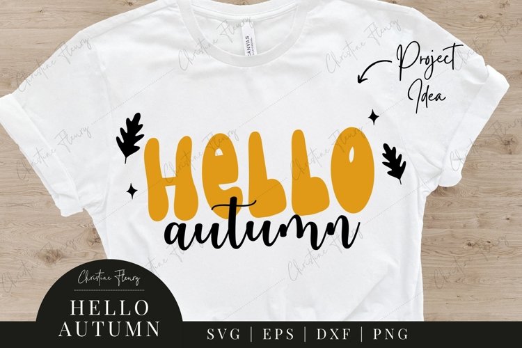 Hello Autumn SVG