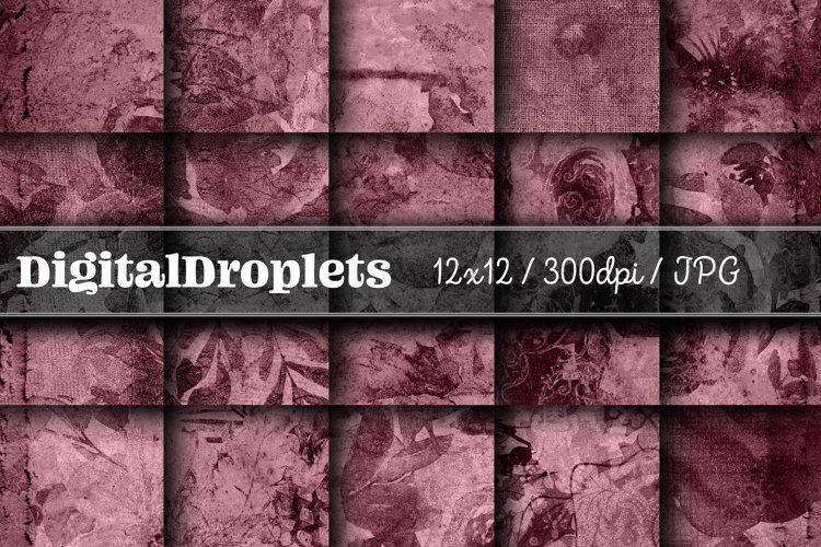 Vintage Botany Vol. 1 | 20 Scrapbook Papers | Floral example image 1