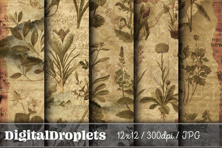 Vintage Fauna | 12x12 Scrapbook Papers example image 1