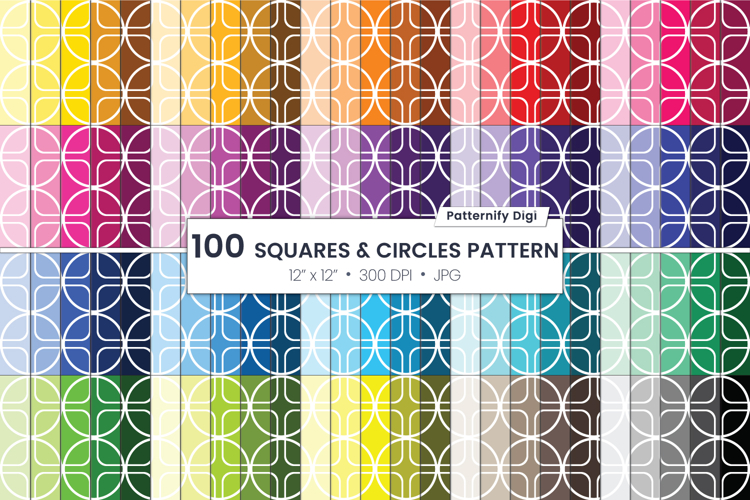 Squares and circles colors backgrounds
