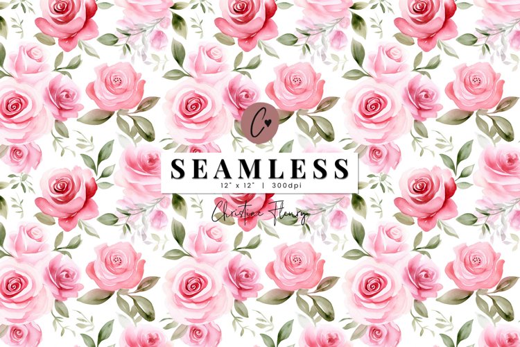 Seamless Blush Roses Pattern