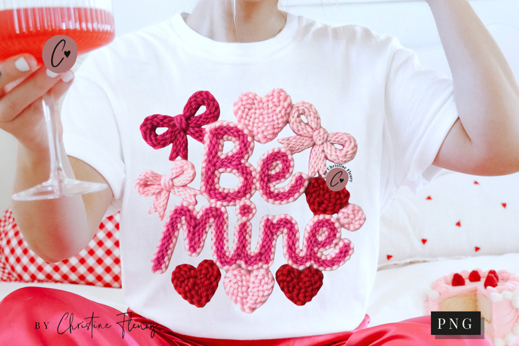 Be Mine Valentine Latch Hook PNG