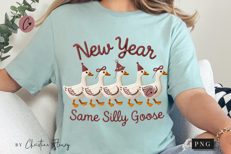 New Year Same Silly Goose PNG