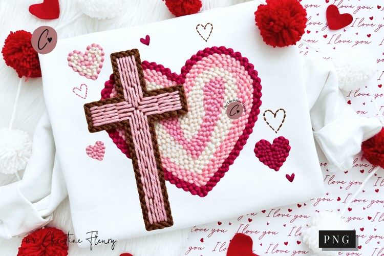 Christian Valentine PNG Latch Hook Yarn