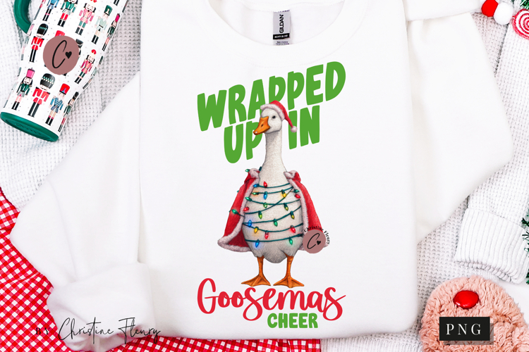 Wrapped in Goosemas Cheer Funny PNG