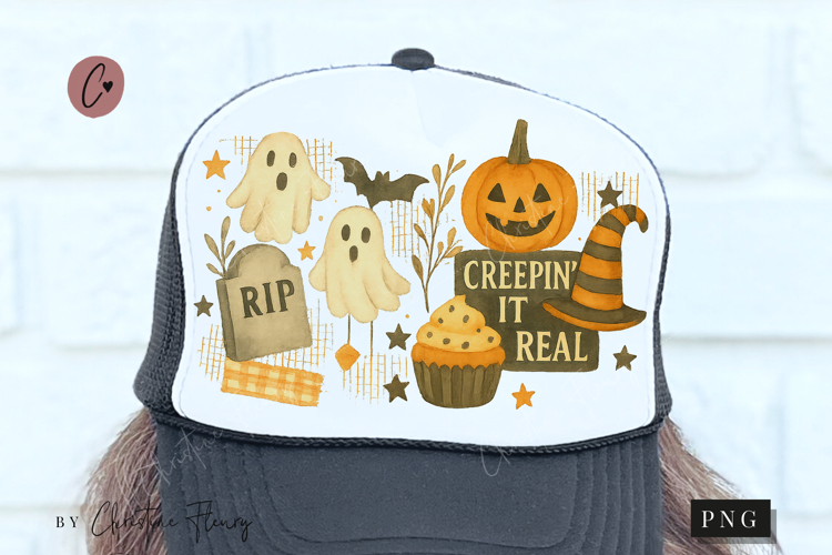 Creepin It Real Halloween Collage PNG | Halloween PNG