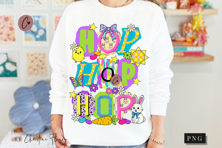 Preppy Ransom Easter Hop PNG Design | Easter PNG