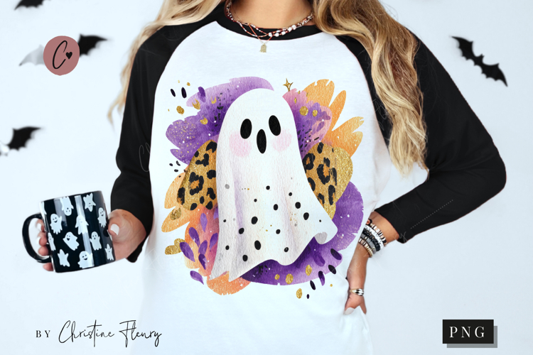Halloween Ghost Preppy PNG