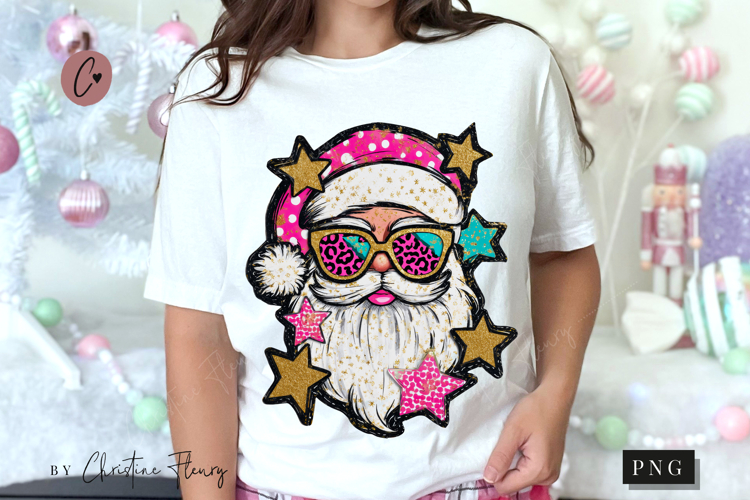 Preppy Santa Retro PNG
