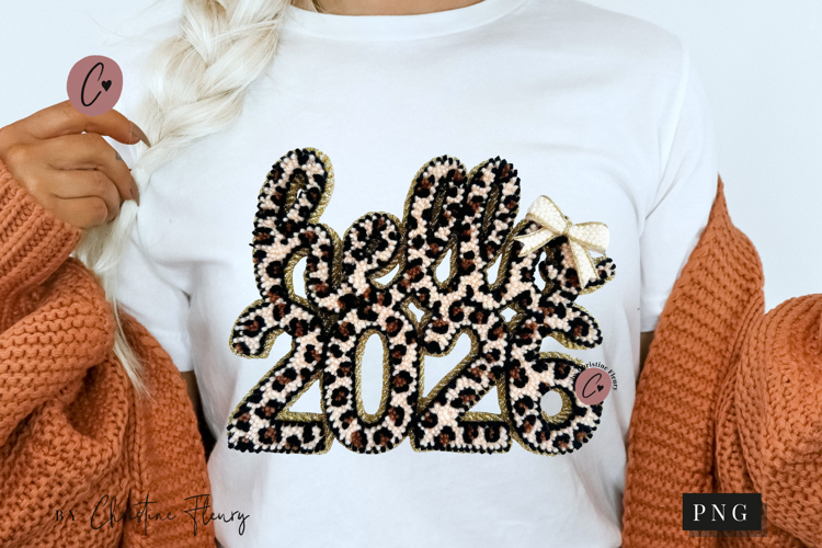 Faux Latch Hook Hello 2026 PNG