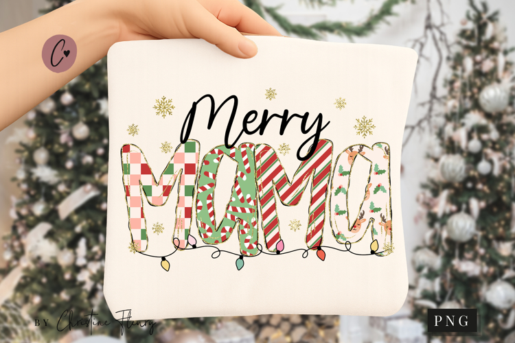 Preppy Merry Mama PNG