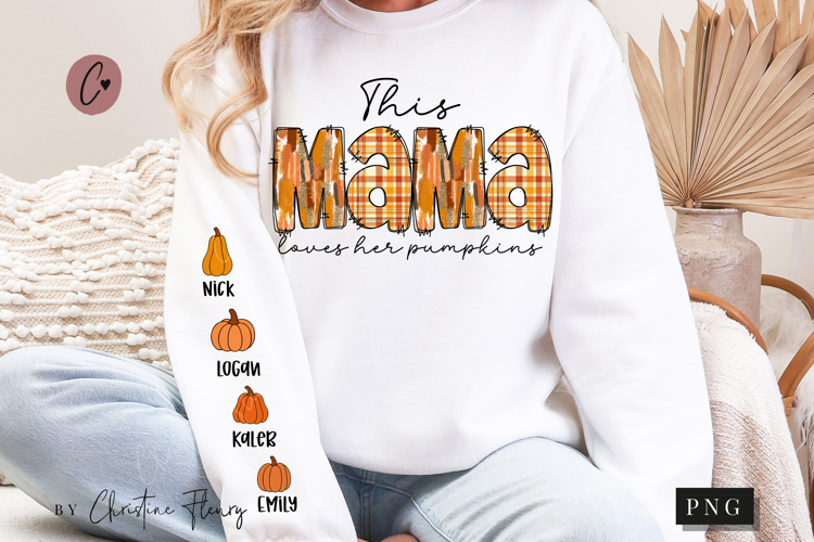 This Mama Loves Her Pumpkins PNG