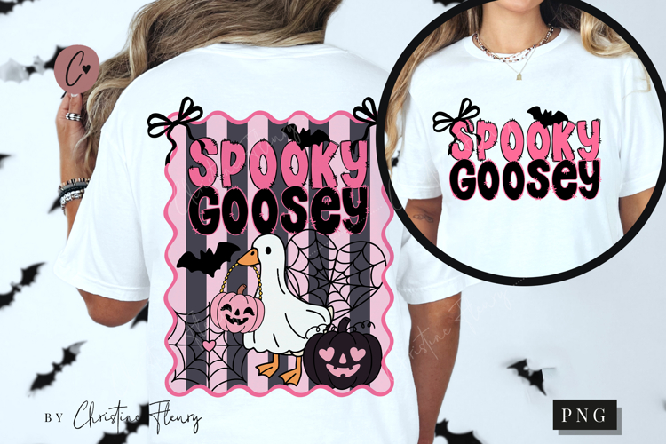 Girly Spooky Goosey Halloween PNG