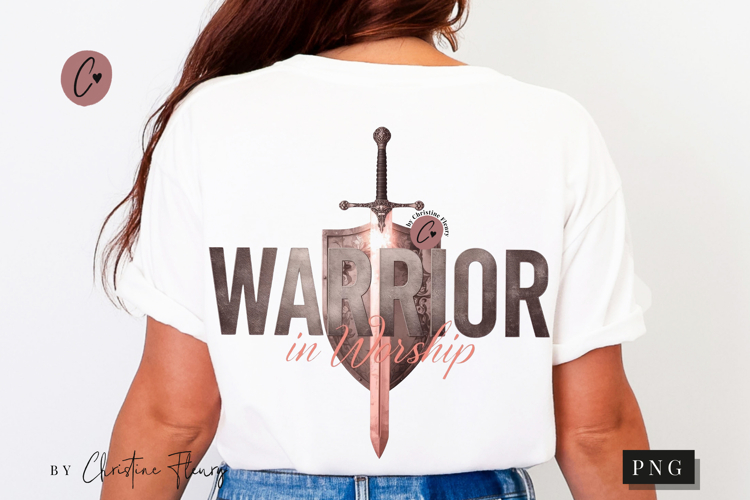Warrior in Worship Christian PNG