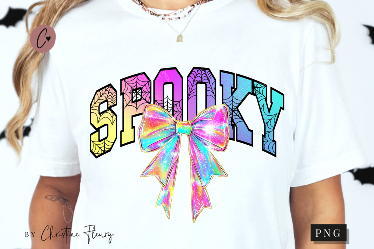 Spooky Iridescent Halloween PNG