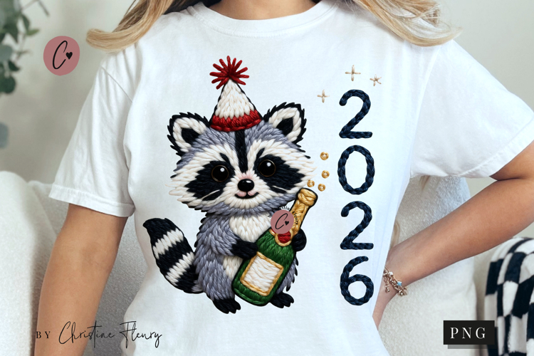 2026 Funny Raccoon PNG