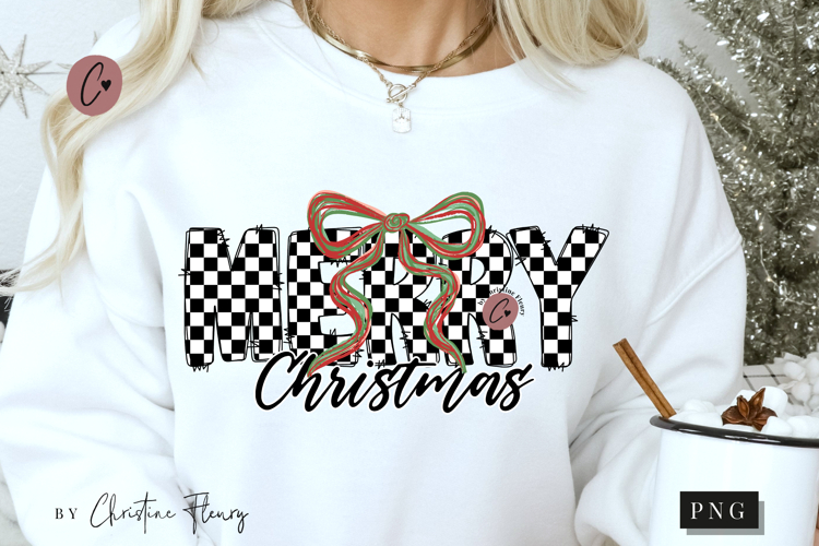 Merry Retro Christmas PNG
