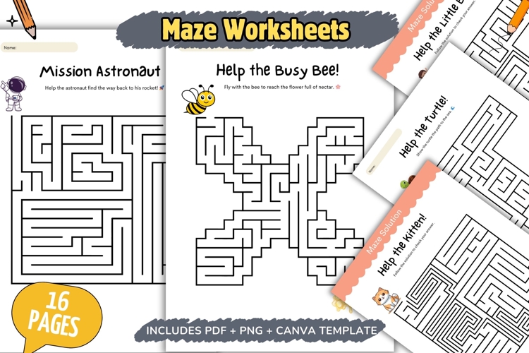 Kids Maze Printable Image 5