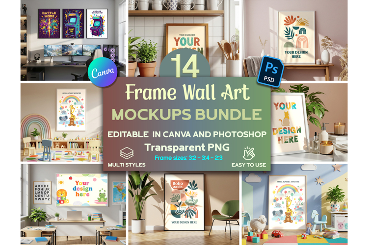 Art Wall Mockup Image 23
