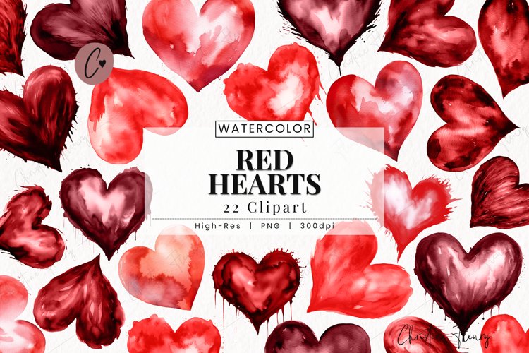 Red Hearts Png Image 7