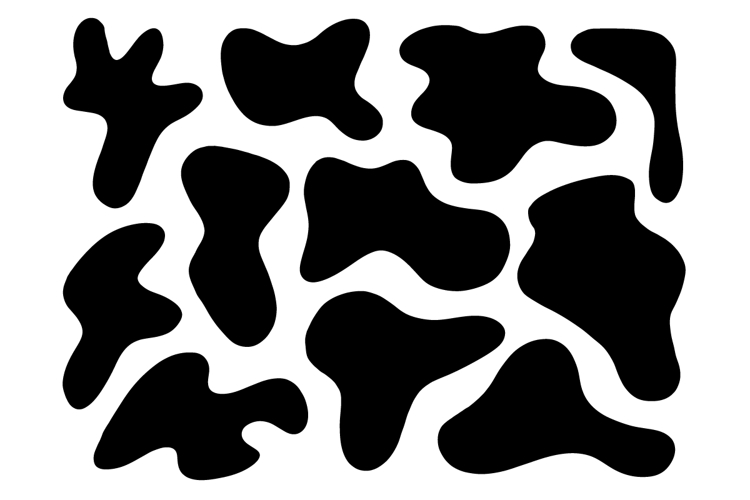 Hand Drawn Abstract Organic Blob SVG Bundle Set