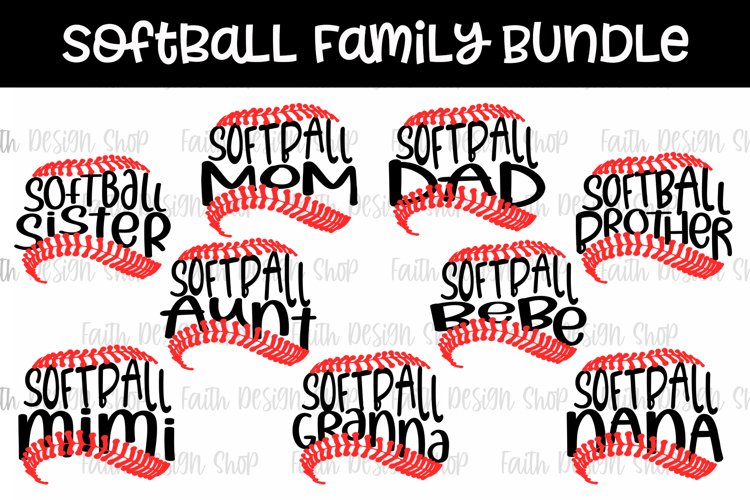 Softball Family Bundle example image 1
