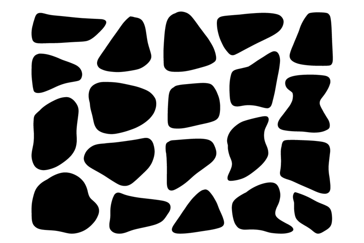 Hand Drawn Abstract Blob Shapes SVG Bundle Set