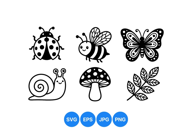 Black And White Animal Clipart Image 20