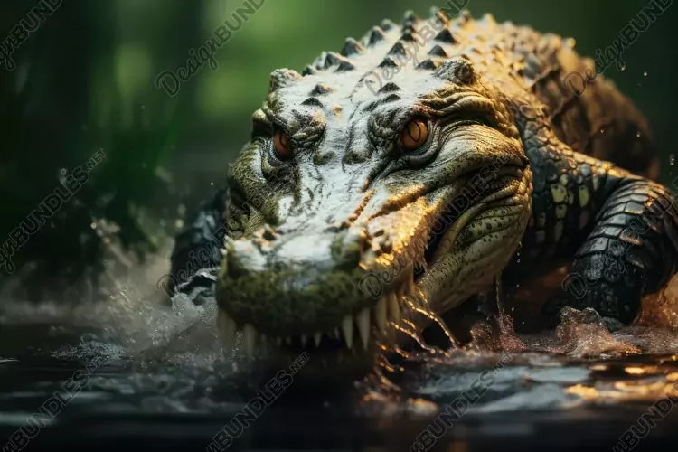 Crocodile Background Wallpaper