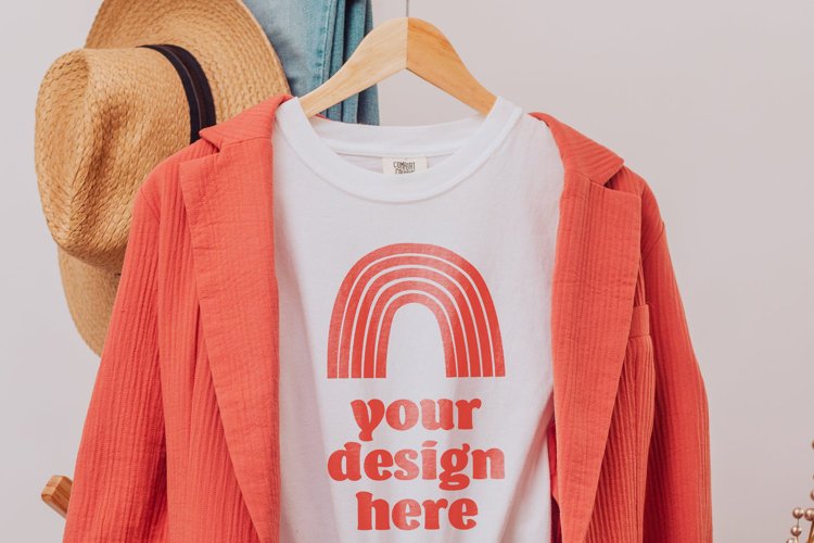 White Tshirt Mockup Image 4