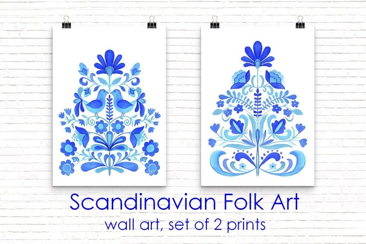 Blue Flowers Clipart Image 5