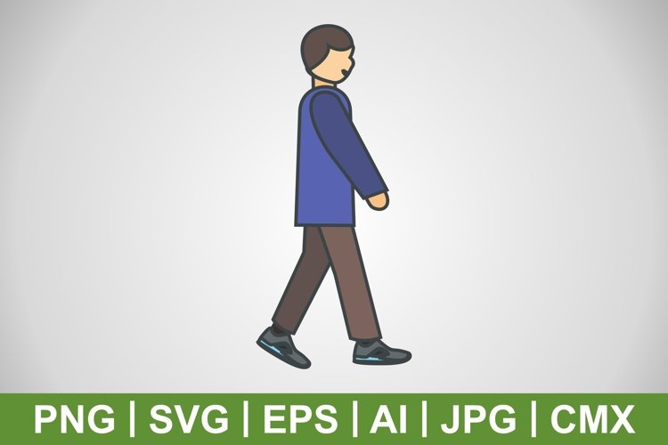 Vector Walking Icon example image 1