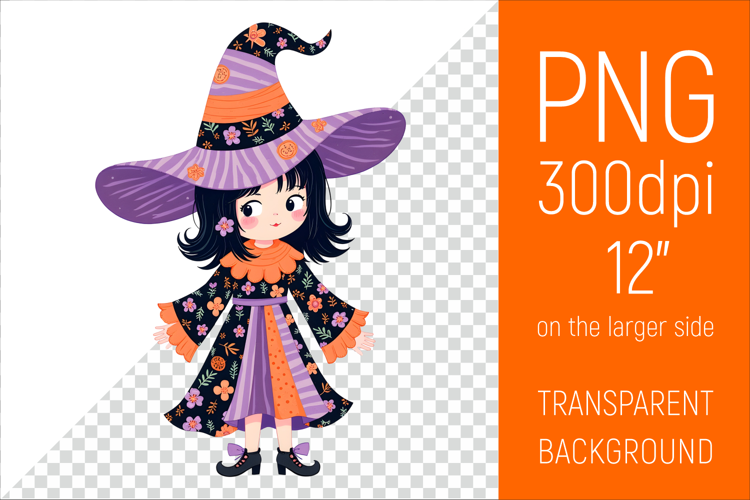 Halloween Witch Clipart |Halloween Party Design