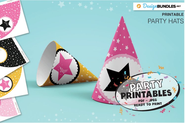 Printable Graduation Girl Party Hats Printable Party