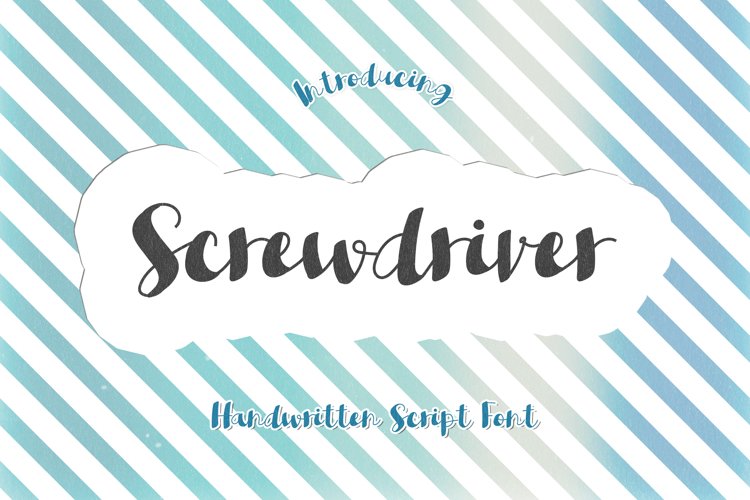 Screwdriver - A Fun Handwritten Script Font example image 1