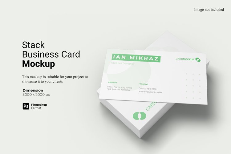Stack Business Card Mockup
