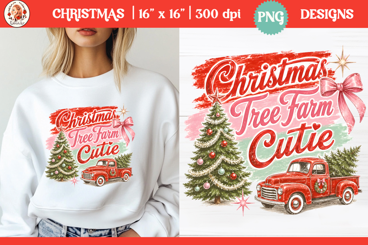 Retro Preppy Candy Coquette Girly Christmas sublimation