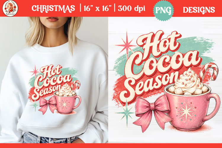 Retro Preppy Candy Coquette Girly Christmas sublimation