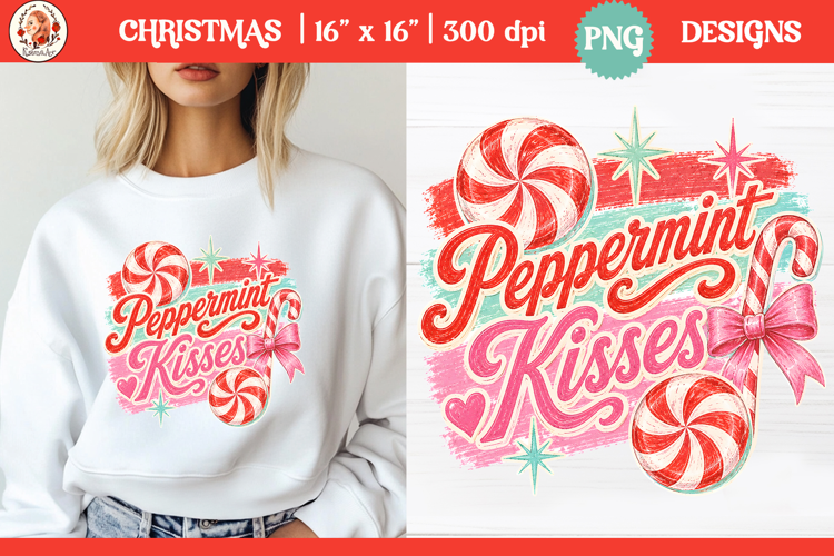 Retro Preppy Candy Coquette Girly Christmas sublimation