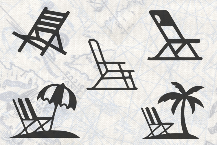 Lounging Chairs Collection SVG