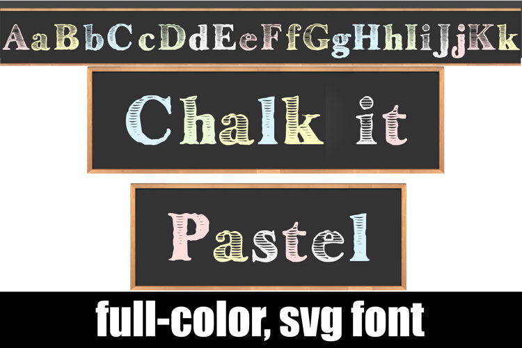 Chalk It Pastel Color Font example image 1