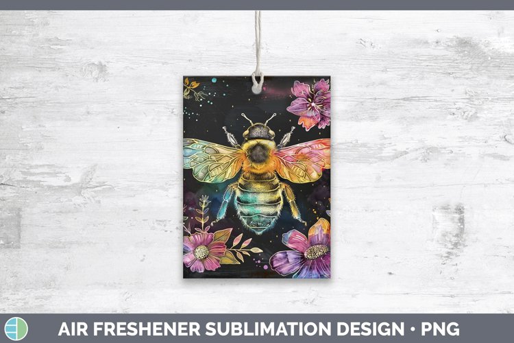 Chalkboard Bee Air Freshener Sublimation Car Freshener Desig