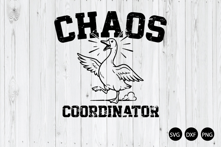 Chaos Coordinator SVG, Funny Duck SVG, Coordinator SVG