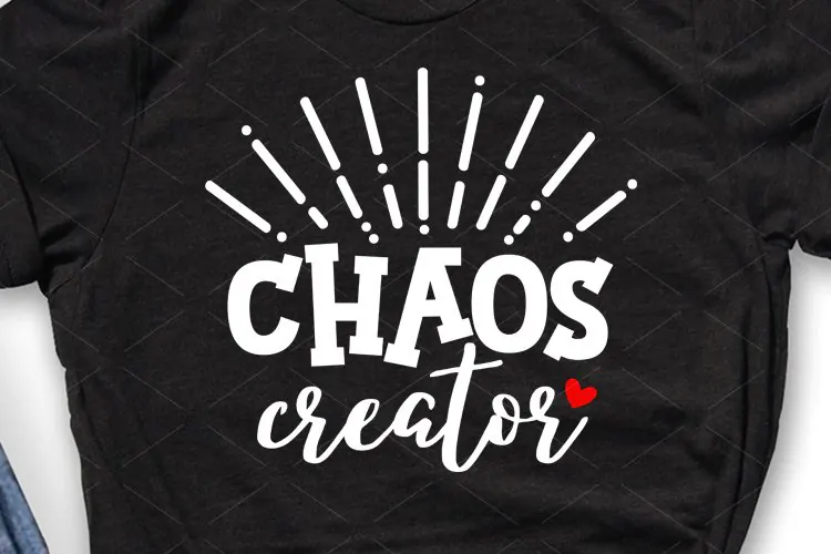 Chaos Creator SVG | Funny Toddler Kid Shirt Cut File
