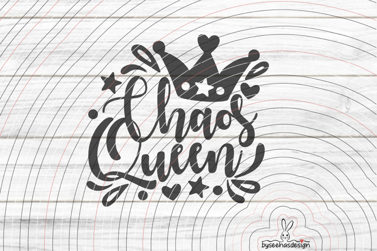Chaos Queen cutting file SVG DXF