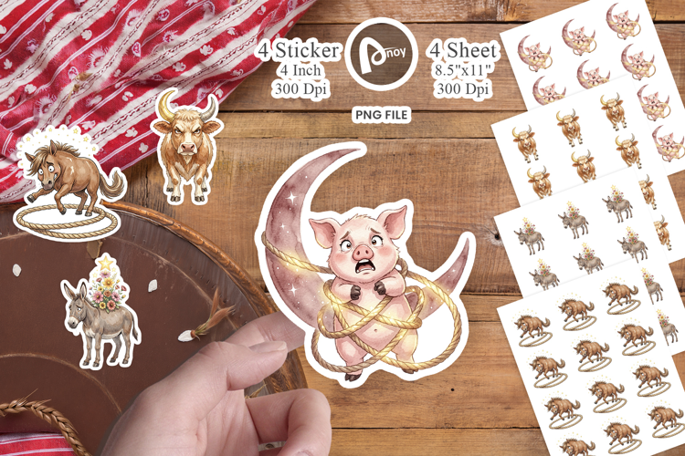 Chaotic Celestial Western Sticker