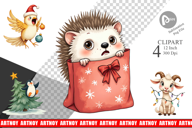 Christmas Watercolor Png Image 19