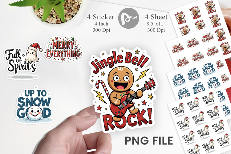 Chaotic Holiday Spirit Sticker