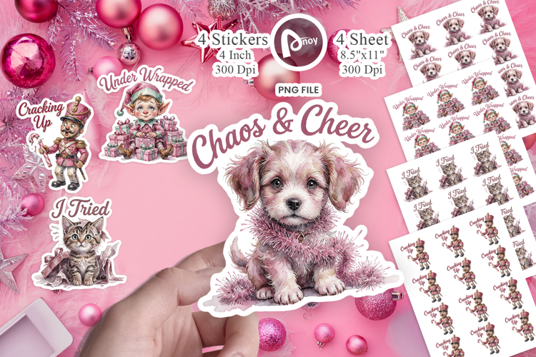 Chaotic Holiday Panics Sticker