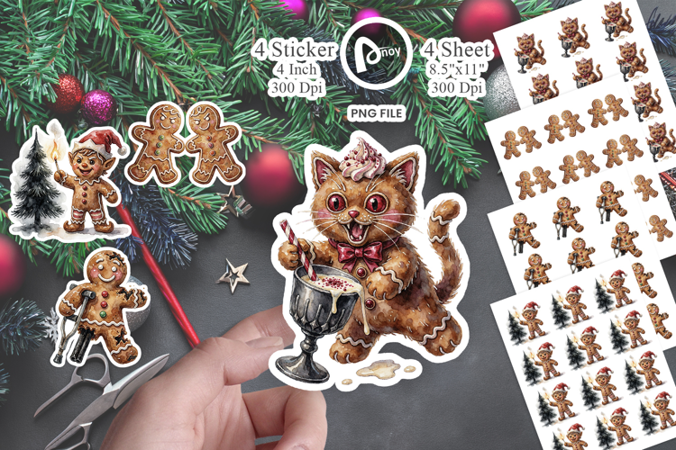 Rebel Gingerbread Cookies Sticker